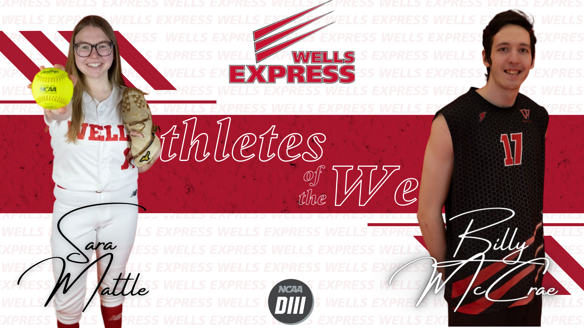 Sara Mattle and Billy McCrae Athletes of the Week 