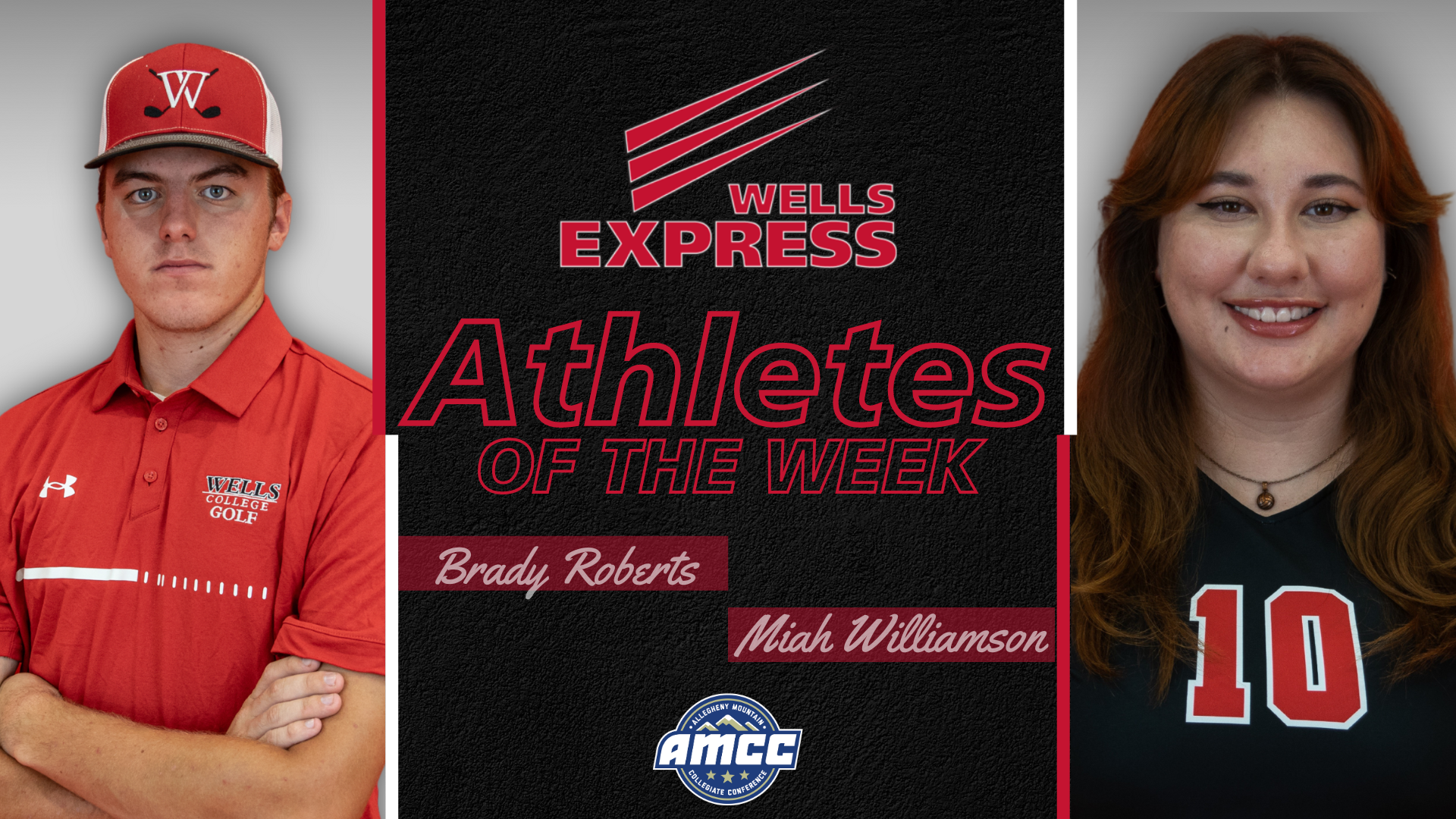 Brady Roberts and Miah Williamson Athletes of the week