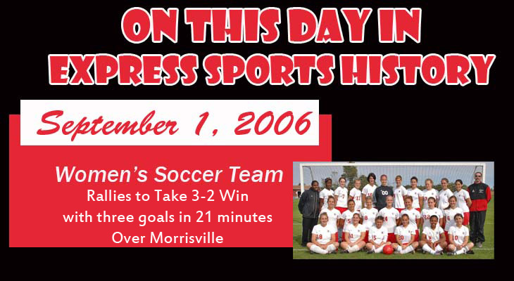 'On This Day' Big Second Half Leads Express Over Morrisville in Women’s Soccer