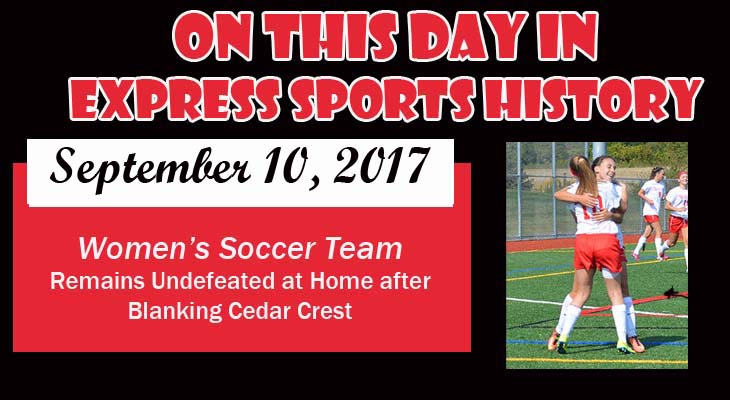 'On This Day' Women’s Soccer Blanks Cedar Crest