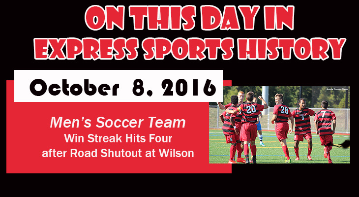 'On This Day' Men's Soccer Team's Win Streak Now at Four