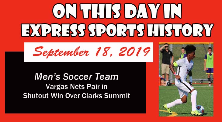 'On This Day' Vargas Leads Men’s Soccer Team to Shutout Win