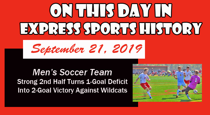 'On This Day' Men's Soccer Team Rallies for Conference Win
