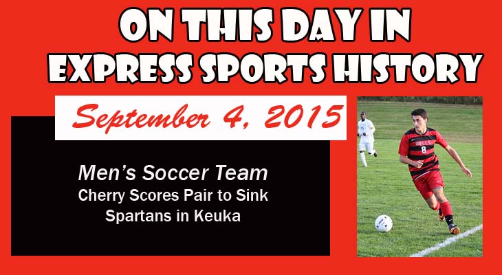 'On This Day' Cherry's Pair Leads Men’s Soccer Team Past D’Youville