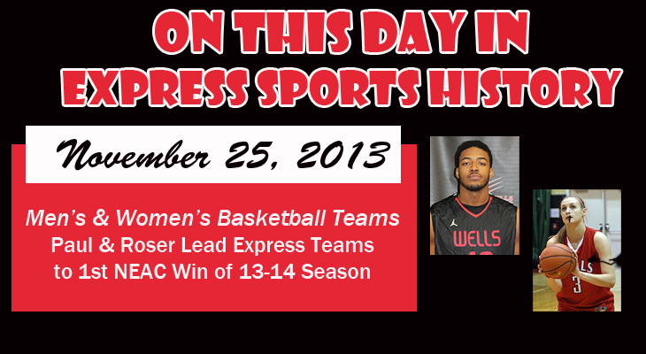 'On This Day' Men’s and Women’s Basketball Teams Earn First NEAC Win of 13-14 Season
