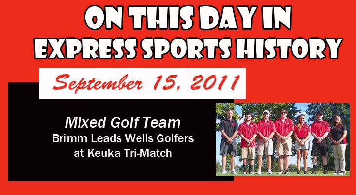 'On This Day' Brimm Tops Wells Golfers at Tri-Match at Keuka