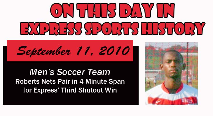 'On This Day' Roberts Paces Men’s Soccer Team to Shutout Win Over Nittany Lions
