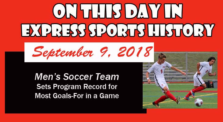 'On This Day' Men’s Soccer Sets New Program Mark for Most Goals-For in a Game