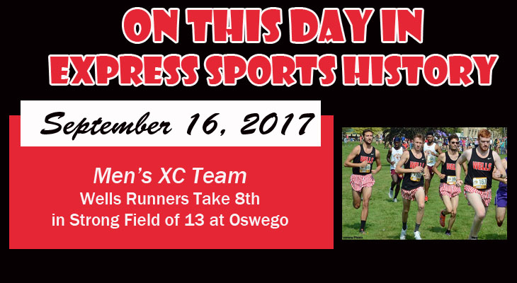 'On This Day' Wells Men's Cross Country Team Runs Strong at Oswego