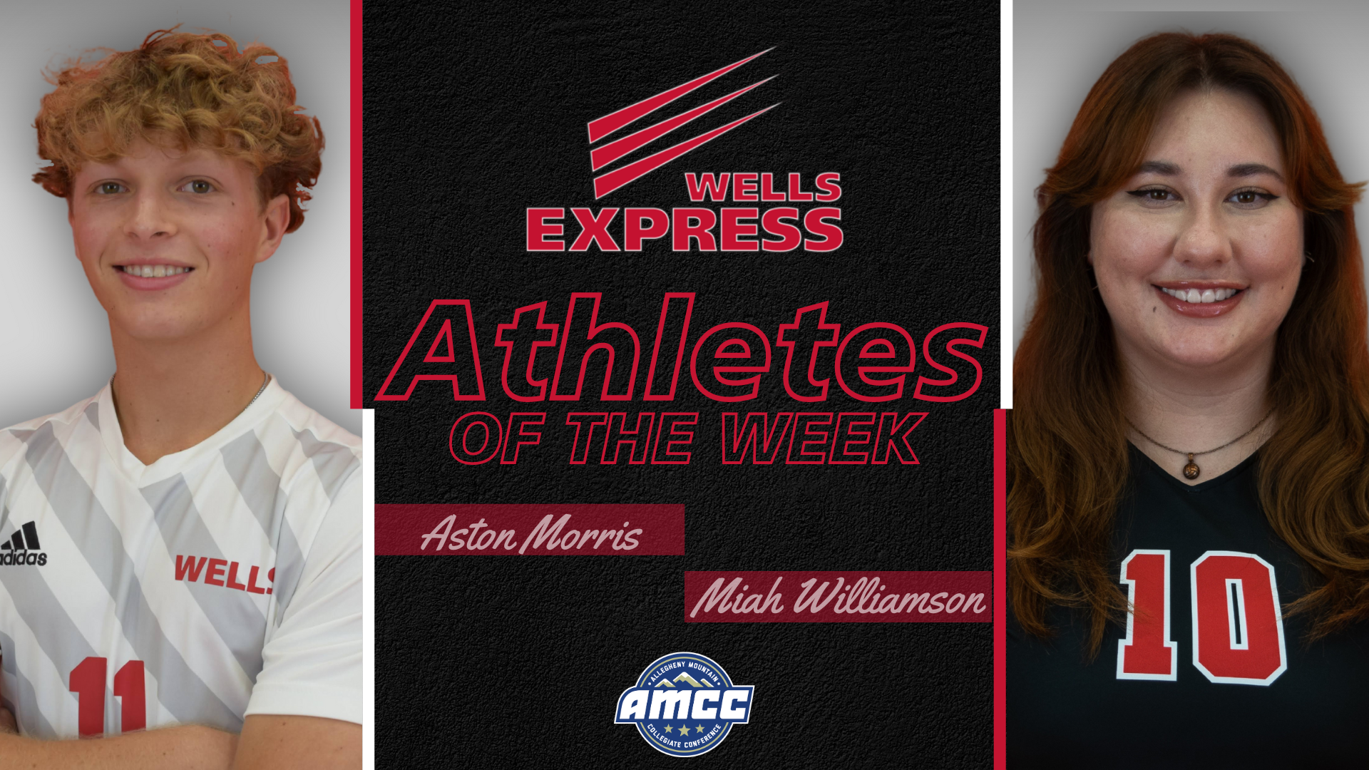 Ashton Morris and Miah Williamson athletes of the week