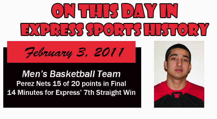 'On This Day' Perez Leads Men’s Basketball Team to Seventh-Consecutive Win