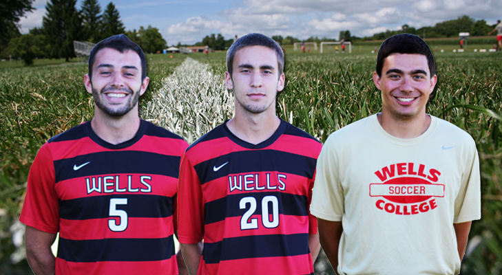 Wells Trio Earns NEAC Men's Soccer All-Conference