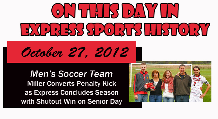 'On This Day' Miller Converts Penalty Kick in Final Game on 2012 Senior Day shutout Win