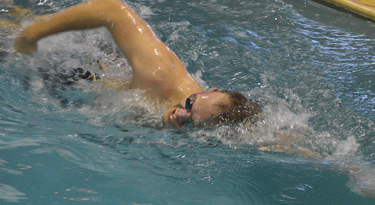 Men's Swimming Stands Third After Day One Of NEAC Meet
