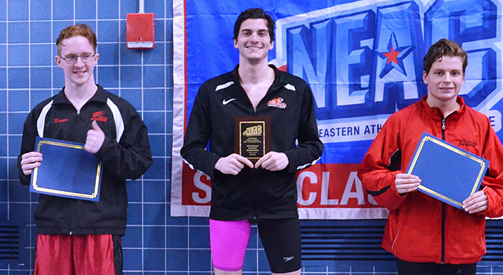 Men's Swimming Takes 800 Free Relay TItle On Day Two Of NEACs