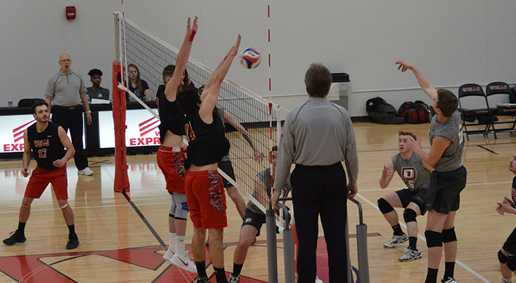 Three-Set Victory For Men's Volleyball Over D'Youville