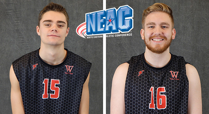 Men's Volleyball Players Claim NEAC Weekly Honors