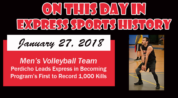 'On This Day' Perdicho Becomes First to Record 1,000 Kills for Men’s Volleyball Program