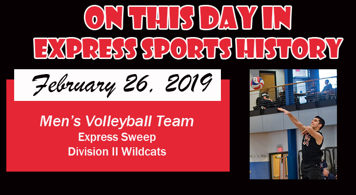 'On This Day' Men’s Volleyball Team Sweeps Division II Opponent