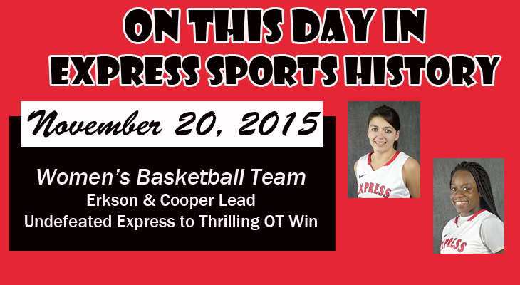 'On This Day' Women's Basketball Team Remains Undefeated with OT Victory