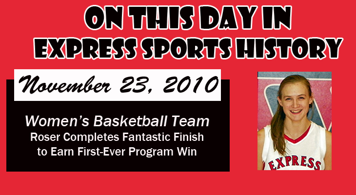 'On This Day' Eleven-Consecutive Late Points by Roser Results in Program’s First Win
