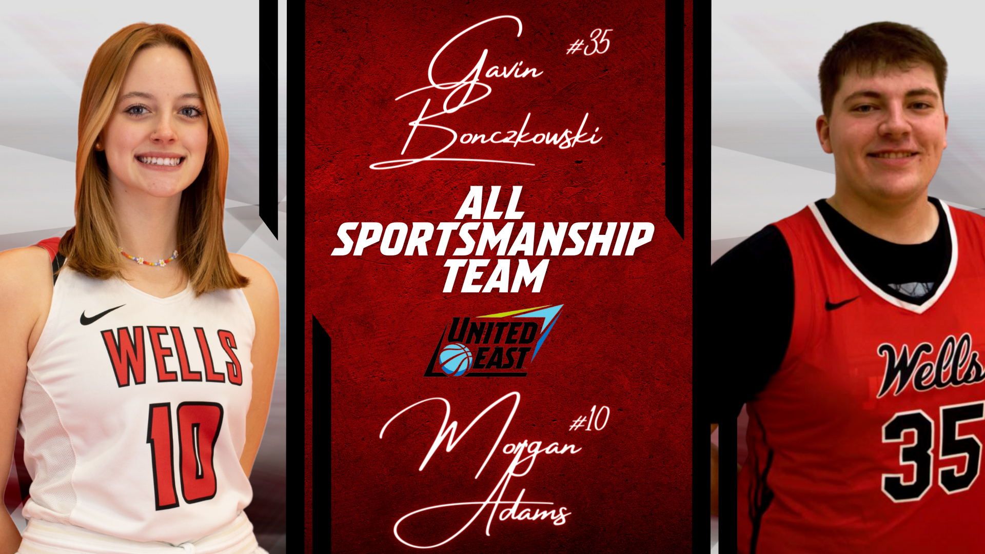 Morgan Adams and Gavin Bonczkowski are all sportsmanship teams.