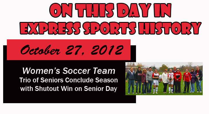 'On This Day' Dunster, Stone and Cornwell Conclude Soccer Career with Shutout Win on Senior Day