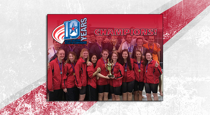THREE-PEAT! Women's Swimming Earns Third Consecutive NEAC Title