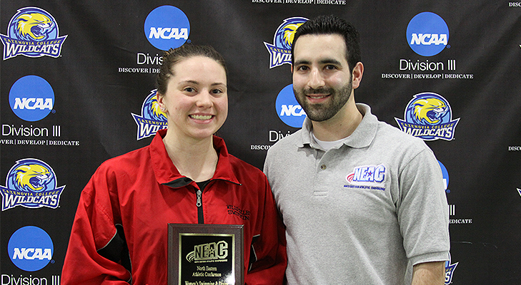 Women's Swimming Earns Second at NEAC Championship