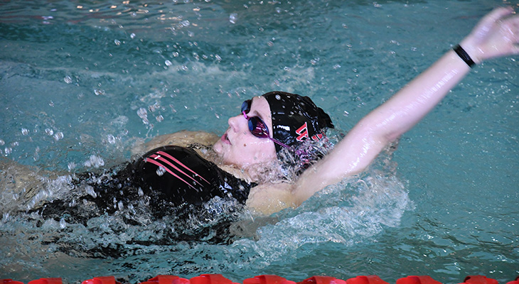 Strong Swims For Women's Swimming In Tri-Meet At Utica