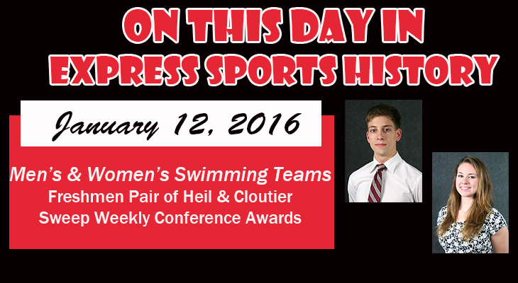 'On This Day' Express Swimming Teams Sweep Weekly Conference Awards