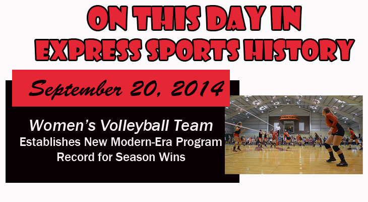'On This Day' Women's Volleyball Team Sets Modern-Era Program Wins Record