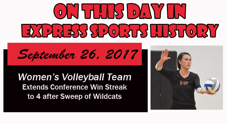 'On This Day' Women’s Volleyball Team Remains Unbeaten in NEAC Play