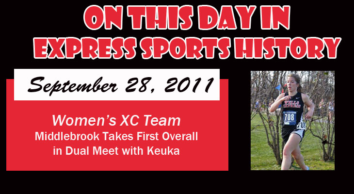 'On This Day' Women's Cross Country Team Takes Top-Three Spots
