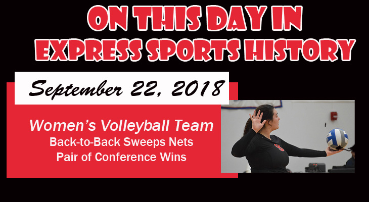'On This Day' Women's Volleyball Team Sweeps Penn State and St. Elizabeth
