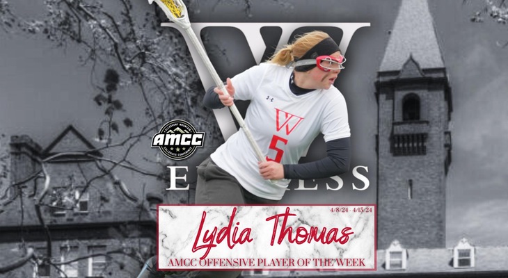 Thomas Captures AMCC Offensive Honors, 5th-Straight OPOTW Award for Express Women's Lacrosse
