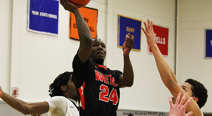 Morrisville Edges Wells 76-73 In Men's Basketball Playoff Game