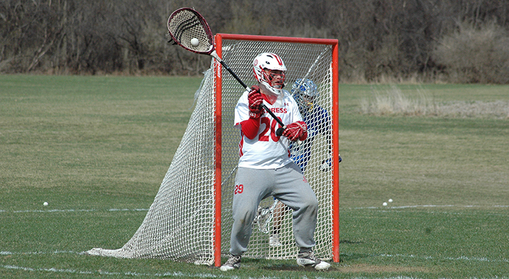 Bischoff Makes 22 Saves In Men's Lacrosse Loss To SUNY Canton