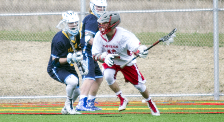 Offense Carries Wells Men's Lacrosse To Victory