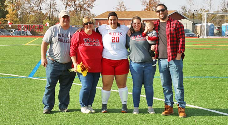 Women’s Soccer Team Concludes Home Season Play by Honoring Persons