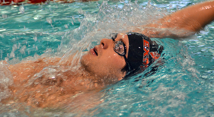 Men's Swimming Competes Against Utica, Alfred St.