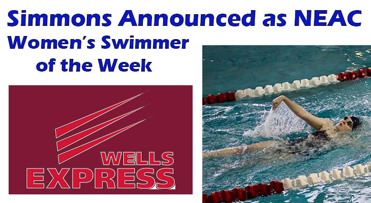 Simmons Garners NEAC Women’s Swimmer of the Week