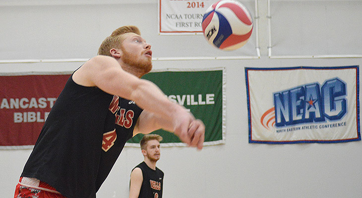 Men's Volleyball Splits Conference Matches At SUNY Poly