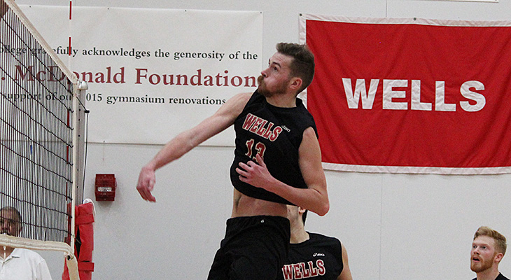 Wells Men's Volleyball Defeats D'Youville College