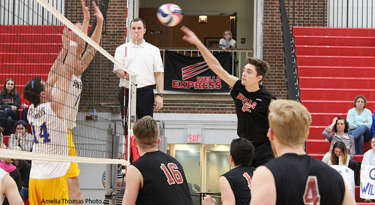 Wells Men's Volleyball Edged By Wildcats