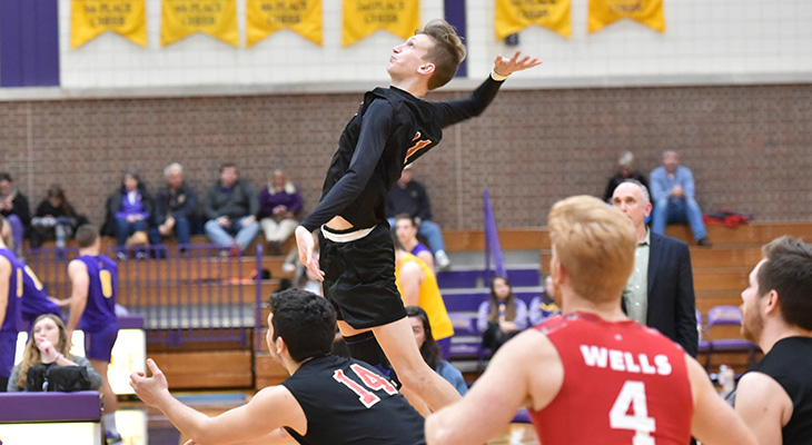 Men's Volleyball Attack Overpowers Regis College