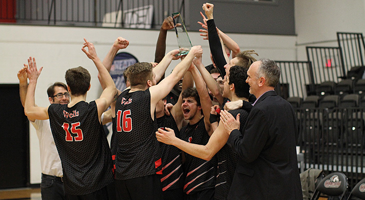 NEAC Champions! Men's Volleyball Rallies For Five-Set Win