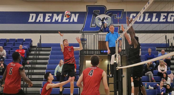 No. 8 Men’s Volleyball Team Takes Two at Daemen