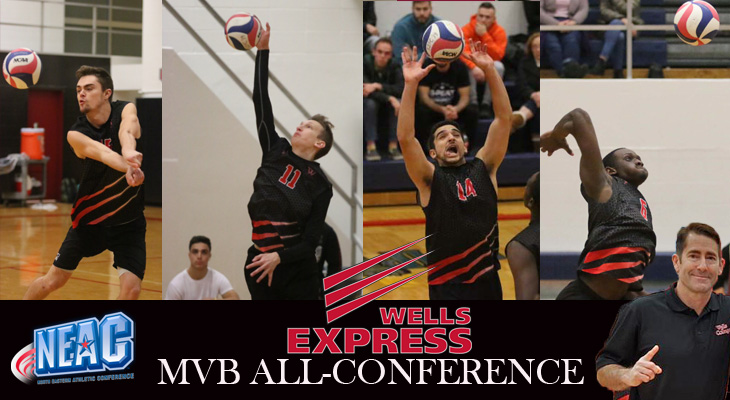 Five from Wells College Named Men’s Volleyball All-Conference