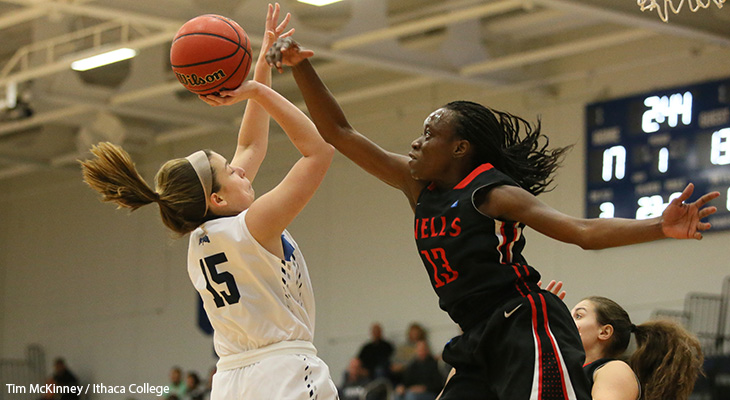 Ithaca Pulls Away For Women's Basketball Win Over Wells